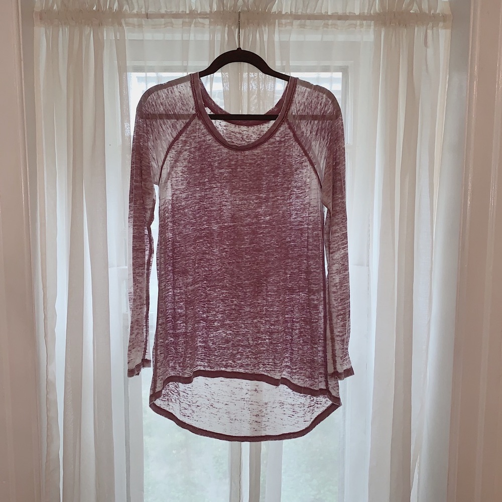 Distressed Long Sleeve Tee